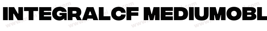 IntegralCF MediumOblique字体转换